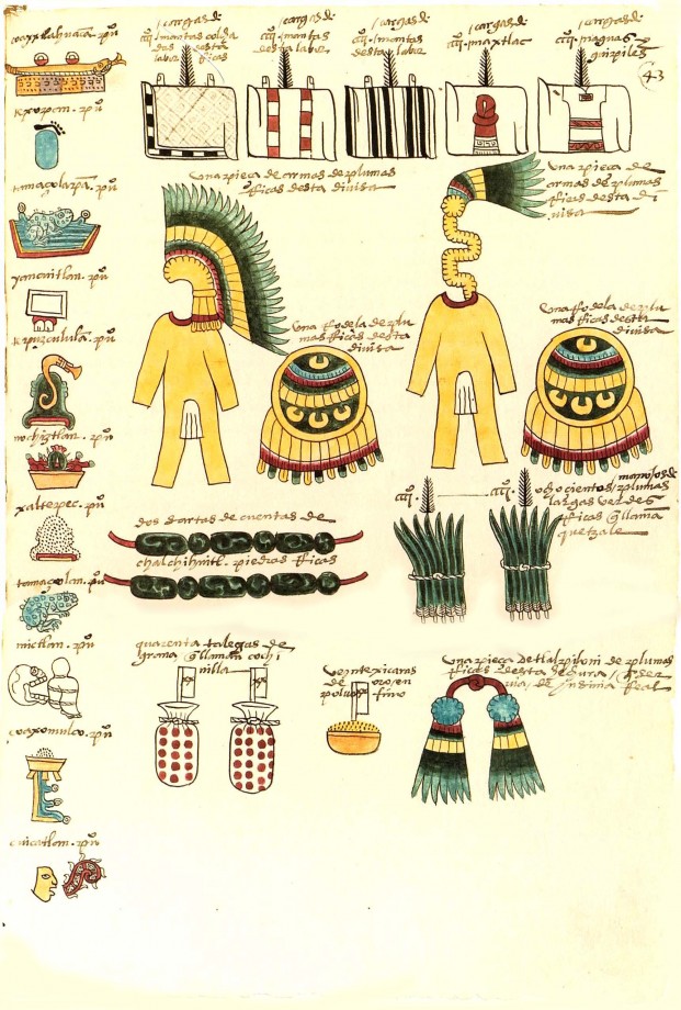 http://www.laboiteverte.fr/le-codex-mendoza-les-azteques-vus-par-les-espagnols-en-1542/ http://bodley30.bodley.ox.ac.uk:8180/luna/servlet/view/search?QuickSearchA=QuickSearchA&q=Codex+Mendoza&sort=Shelfmark%2CFolio_Page%2CRoll_%23%2CFrame_%23&search=Search