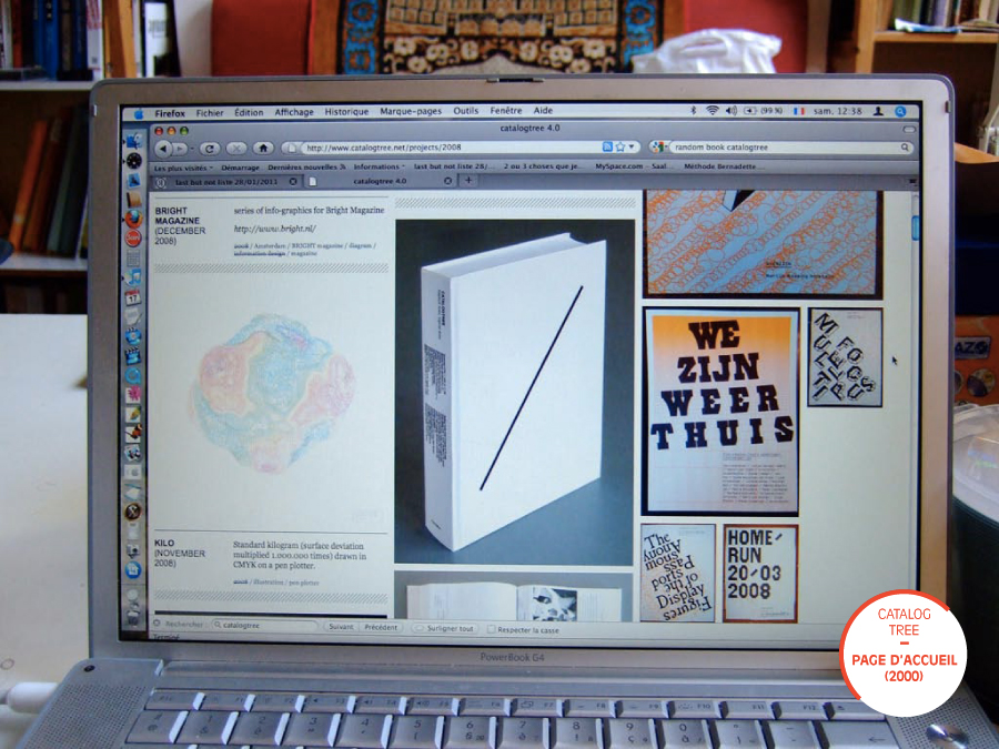 Catalogtree, page d’accueil, 2000