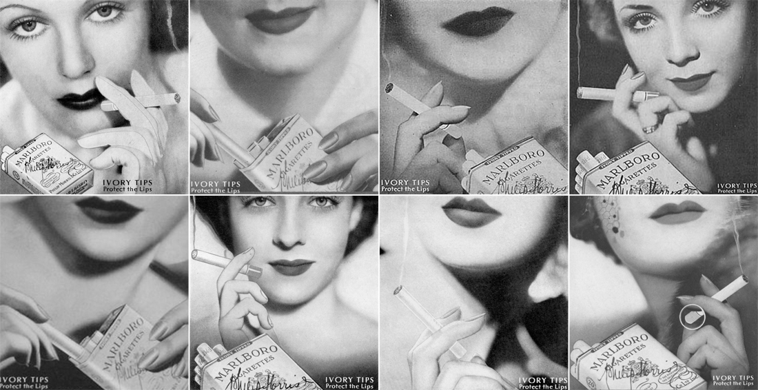 Publicités Marlboro, année 1935